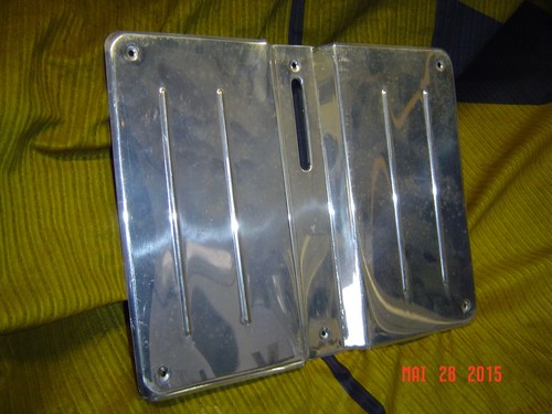 Kennzeichenhalter alu chrom - alu,