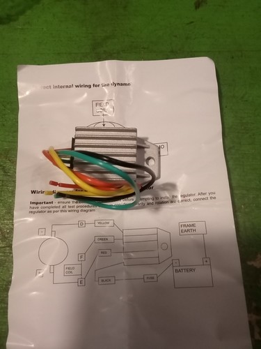 Volt pos erdddynamo regler - volt,